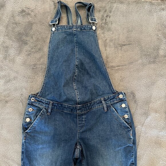 Gap Maternity Overalls Jeans Women's size MEDIUM - Picture 2 of 7